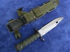 Vintage Original Us Military M9 Prhobis Buck 188 Bayonet And Sheath Made In 1988