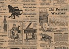Vintage Look - Rochester  Ny Newsprint Ads - Tissue Paper   304 - 10 Lrg Sheets