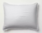 Casaluna Heavyweight Linen Blend Light Gray Standard Size Pillow Sham 20  X 26 