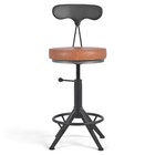 American Antique Kitchen Bar Stool With Backs 17 72 -21 65  Set Of 2 Vintage    