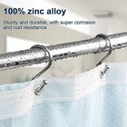 Gidse Metal Shower Curtain Hooks  Set Of 12  Rust Proof  Assorted Colors 