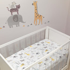 Lambs   Ivy Animal Jungle Soft 100  Cotton Jersey Baby Fitted Crib Sheet