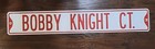 36  X 6  Metal Bobby Knight Ct Sign indiana University Basketball  Hoosiers Euc