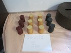 Vintage Bakelite Poker Chips W  Wood Carousel 278 Chips