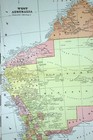 1890s Map Of West Australia Full Color Lithography 14 5 X 22 5