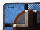 Eton Multi-color Textured 100  Silk Pocket Square Handkerchief Italy