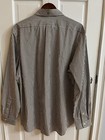 Polo Ralph Lauren Mens Shirt Cotton Long Sleeve Brown   White Stripe  nwt  Sz Xl