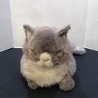 Vintage Applause Avanti Tabby Grey White Cat 16  Plush Stuffed Animal  1064
