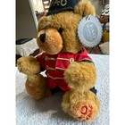 Fao Schwarz Toy Soldier Teddy Bear Plush Red Uniform 8 Inch 1012863 Nwt