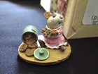 Wee Forest Folk M-209 Caught In The Act - Pink Retired New W box Mouse Cookies