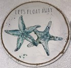 Bathroom Wall Decor Sea Turtle Starfish Round Pictures Print On Canvas W  Rope