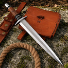17  Arkansas Toothpick Custom Handmade D2-tool Steel Dagger Knife W sheath 2407