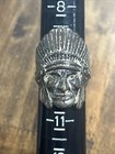 Vintage Silver Tone  classic  Indian Native American Chief Head Ring Sz 9 5