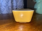 Vtg Mcm Pyrex Butterfly Gold 0502 Refrigerator Dish 1 5 Pint Yellow