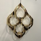 Vintage Mascot Large Brass Metal Hanging Candle Or Plant Holder