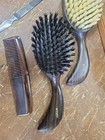 Vintage Mohawk Hair Brushes Zipper Leather Case Comb Pusher File Usa