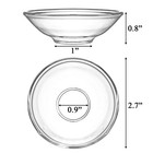 Elsjoy 12 Pack Glass Candle Bobeches  Drip Protectors For Clear