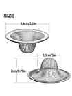 6pcs Stainless Steel Bathroom Sink Strainer - Hair Catcher And Drain Filter New
