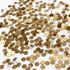 100 Tiny Watch Gears Rose Gold Copper Steampunk Part Watchmaker Repair Lot Flat