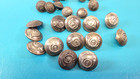 28 Silver Gilt Spanish Amer War Military Buttons Police   Infantry Paris Tr1233