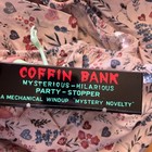 Coffin Bank Wind-up Animated Savings Bank Toy