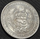 1975 Peru 200 Soles Silver Coin Aviation  Heroes   Chavez And Qui  ones 