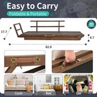 Dark Brown Pet Ladder Non-slip Pet Ramp For Dogs Cats  Sturdy Portable