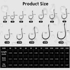 50pcs Fishing Hooks Baitholder Fishing Hooks Sharp Barbed Offset Circle Hooks