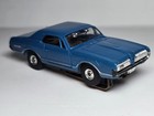 Vintage Aurora T-jet Solid Rivet Mercury Cougar Blue No  1389 Ho Scale Slot Car