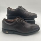 Footjoy Fj  Icon   Men s 9m   Brown Leather  Bicycle Toe Golf Shoes   52195