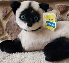 Vintage Dakin Nature Babies Siamese Cat  cinnamon  Plush Stuffed Animal W tag