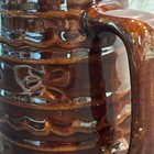 Marcrest Daisy Dot Mug Beer Stein Stoneware Pottery Brown Usa Vintage