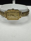 Vintage Luxury Rectangle Gold Plated German Watch zentra 