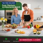 Titanium Cutting Board Set Of 3  s m l   100  Pure Titanium Kitchen Cutting Boar
