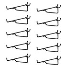 Pegboard Shelf Hooks  10 Pack 6  Peg Board Brackets  Heavy Duty 6 Inch Black