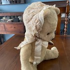 French Antique Lace Baby Bonnet - Embroidery  Size              -used