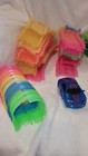 Large Lot Of Magic Tracks Glow In The Dark Race Track Used-no Box-2 Cars