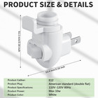 80 Sets Plug In Night Light Module White Base Shade Mounting Clip Decorative Lig