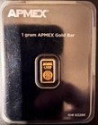 1 Gram Apmex Gold Bar  9999 Fine Sealed In Assay