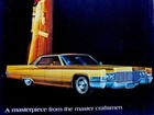 1969 Cadillac Print Ad Gold Sedan Deville 4 Door 472 Engine