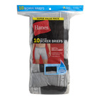 10 Pack Hanes Men s Value Pack Assorted Boxer Briefs Breathable  Black grey  New