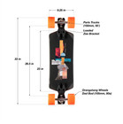 Loaded Fathom Dad Bod Skateboard Complete Black 9 25x33