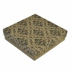 Kraft Damask Cotton Filled Jewelry Boxes Jewelry Gift Boxes Lot 100 200 500 Pc
