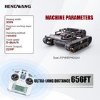 Hw608-90 Remote Control Lawn Mower 65   Climbing Adjustable Mowing Height Four-w