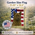 Caroline s Treasures Brindle Akita American Garden Flag Wdk6198gf