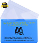 4 Pack Wallet Magnifier Card Plastic Pocket Credit Card Size Magnifying Glass Fo