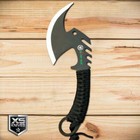 Black Full Tang Zombie Tomahawk Tactical Throwing Axe Hatchet Camping Survival