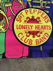 Vtg 1969 Original Beatles Poster Sgt Pepper s Lonely Hearts Club Band Rare Used