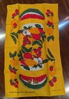 Lot 2 Vtg Linen Tea Towels Nos Vera Neumann Daisy   Chris Bash Fruit Mcm 16x28