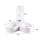 Automatic Pet Water Bowl Food Dish Dual Use Cat Dog Feeder Moisture Proof